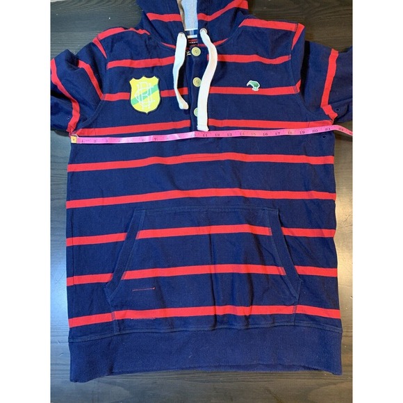 Canterbury Uglies Hoodie Men’s Medium Pullover Pocket Stripes Blue Red Australia - Picture 10 of 16
